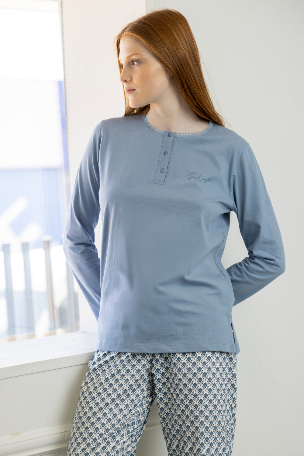 63504 - PIGIAMA LUNGO STILE GRECO