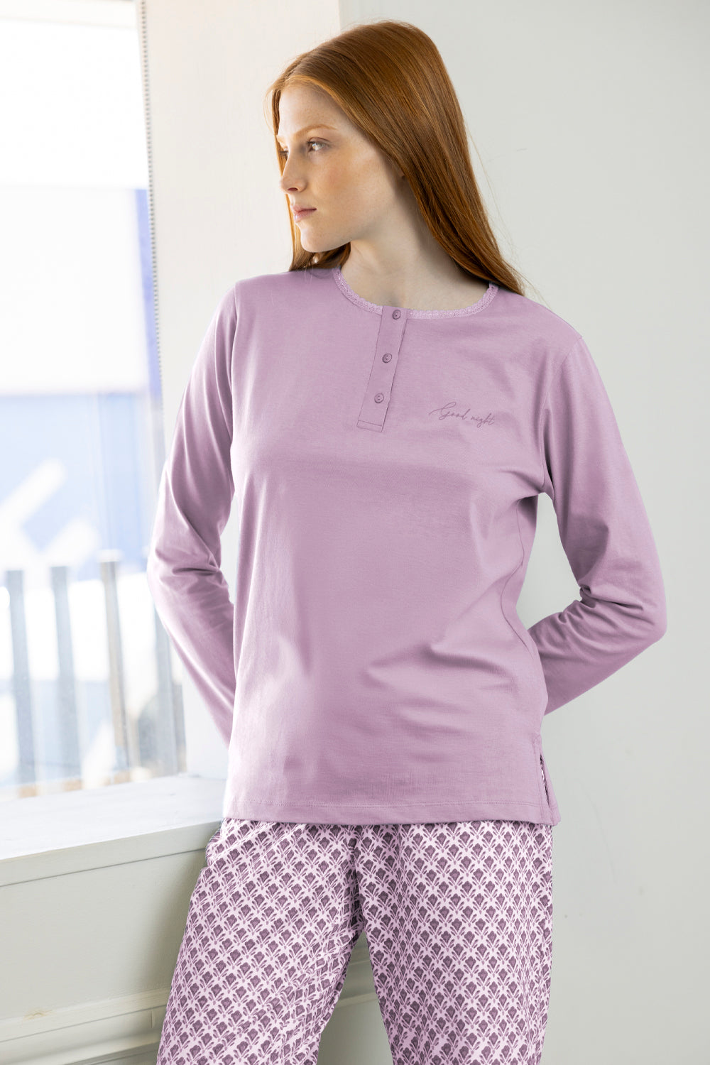 63504 - PIGIAMA LUNGO STILE GRECO