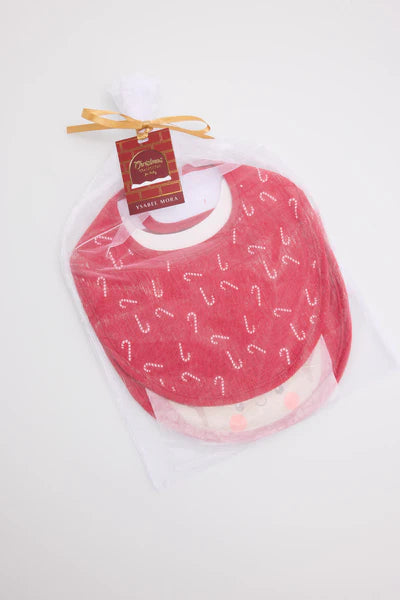 25616 - CONFEZIONE DA 2 BAVAGLINI PER NEONATI CON STAMPA NATALIZIA