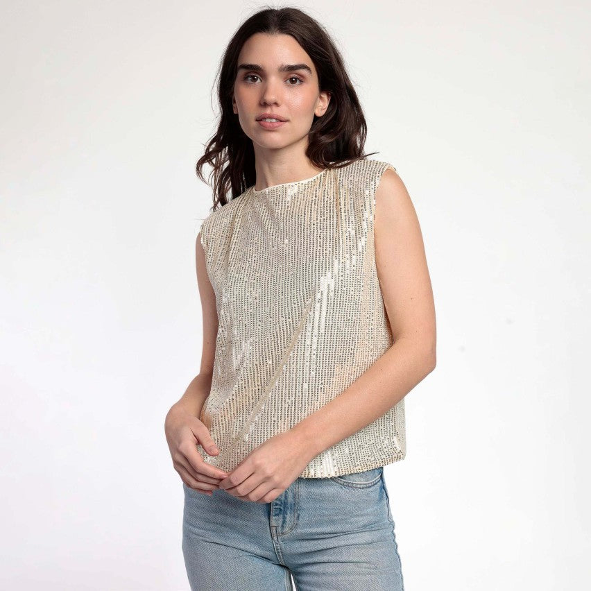 43632 - T-SHIRT CON PAILLETTES
