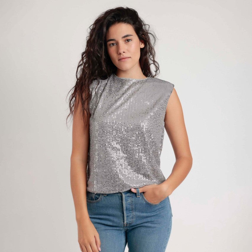 43632 - T-SHIRT CON PAILLETTES