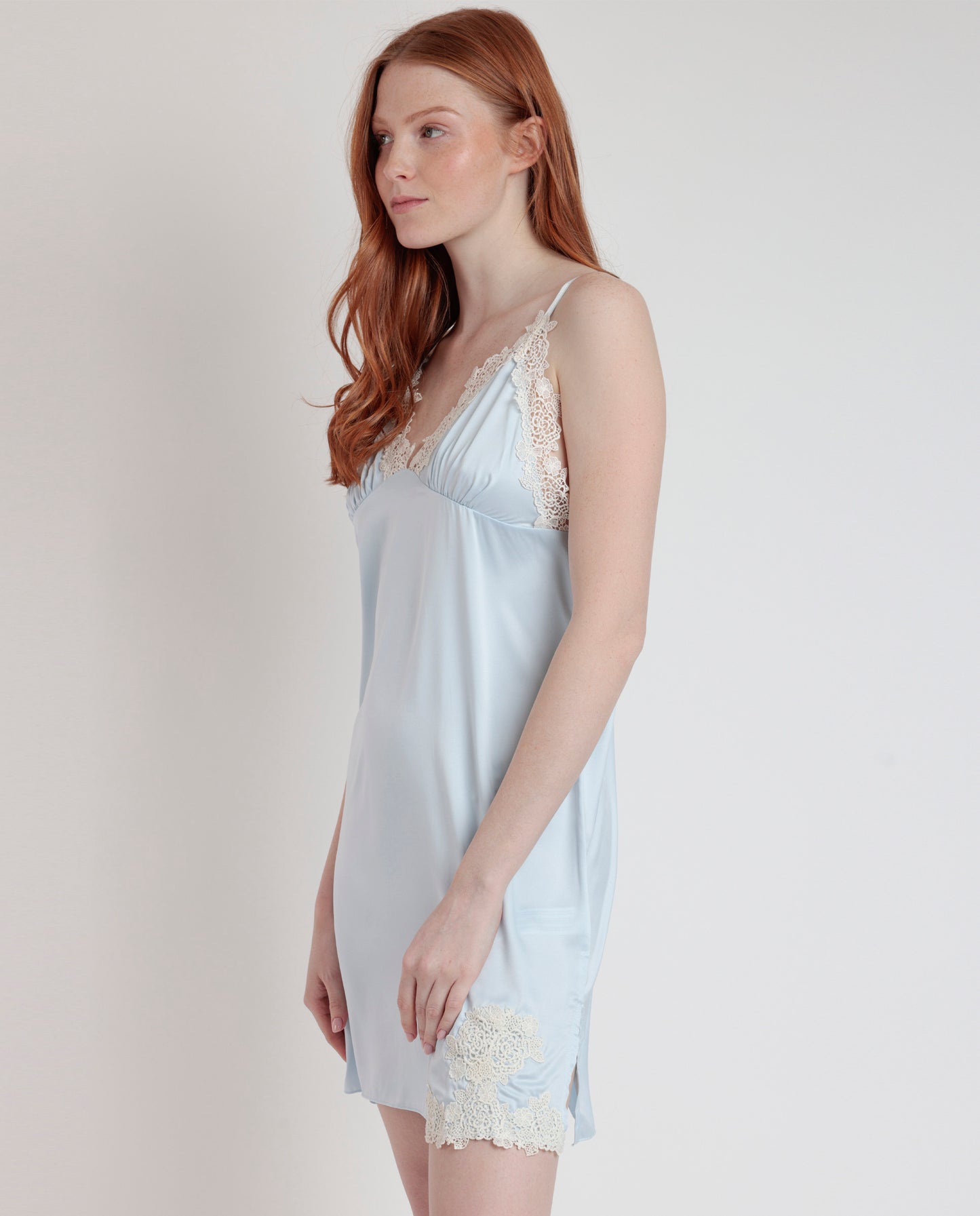 61395 - CAMICIA DA NOTTE GUIPURE