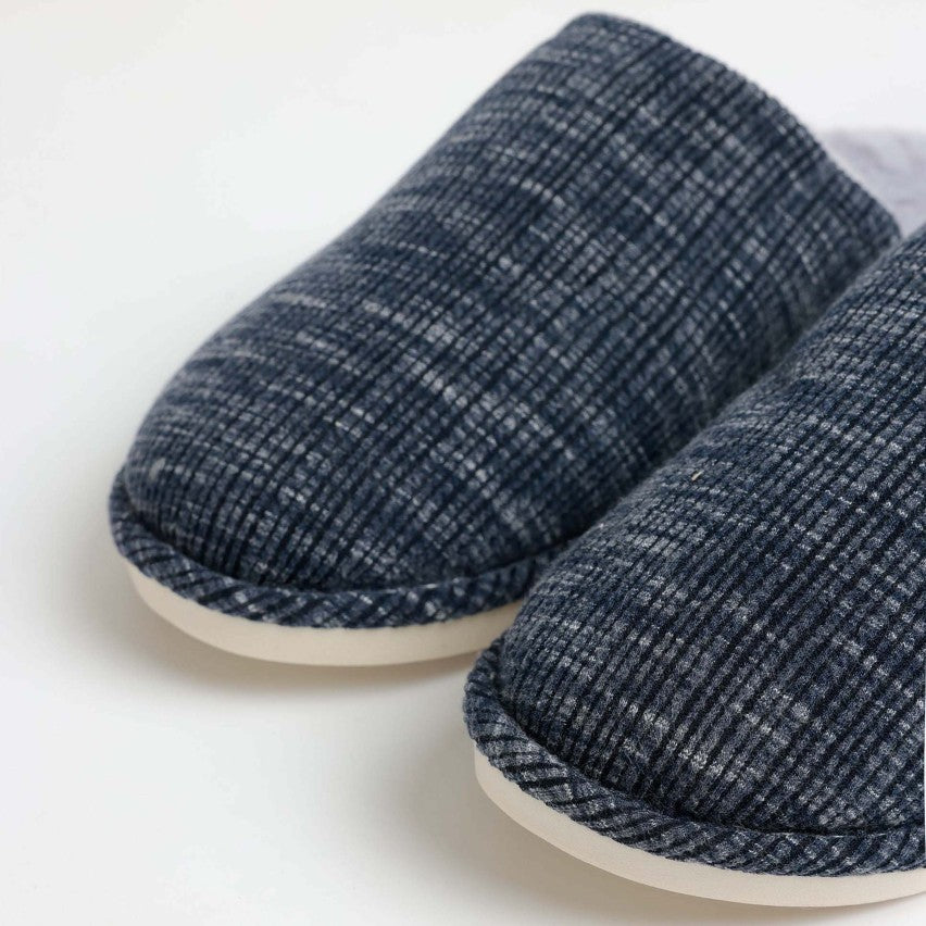 69046 - PANTOFOLE A RIGHE BLU