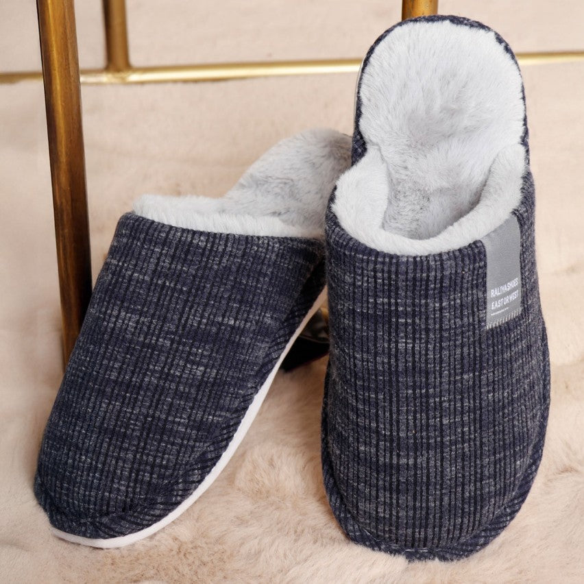 69046 - PANTOFOLE A RIGHE BLU