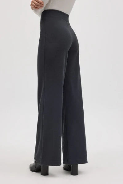 70669 - PANTALONE AMPIO A VITA ALTA IN EFFETTO PIQUÉ