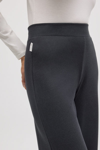 70669 - PANTALONE AMPIO A VITA ALTA IN EFFETTO PIQUÉ