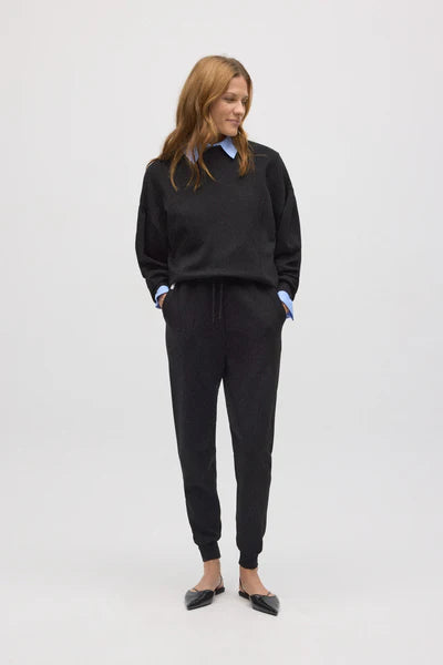 70685 - PANTALONE JOGGER A VITA ALTA CON CINTURA REGOLABILE