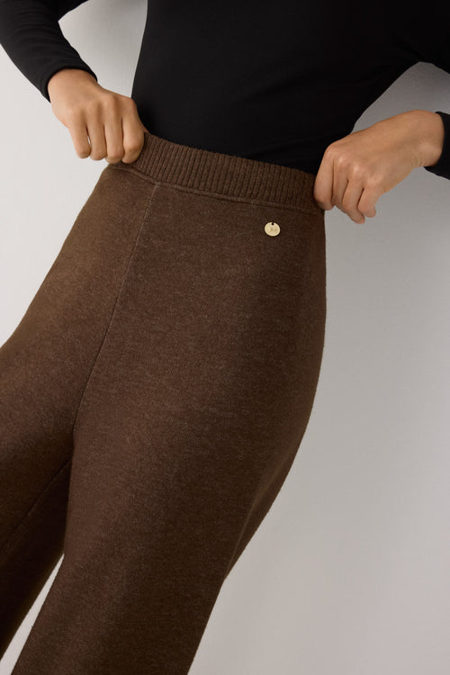 70727 - PANTALONI CALDI A VITA ALTA E GAMBA LARGA