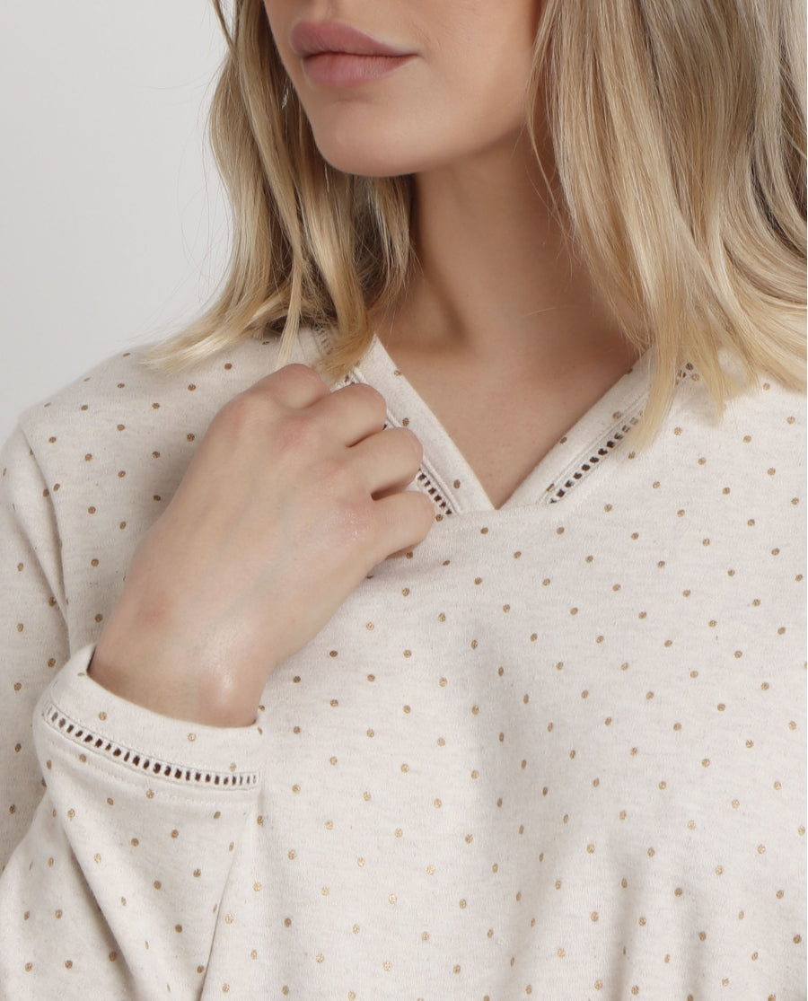 61316 - CAMICIA DA NOTTE A POIS