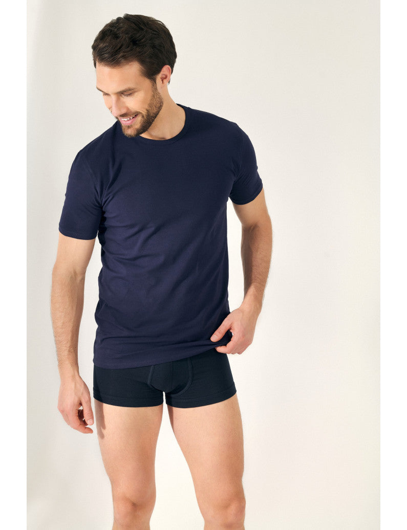 H2011 - MAGLIA UOMO MODAL SCOLLO TONDO