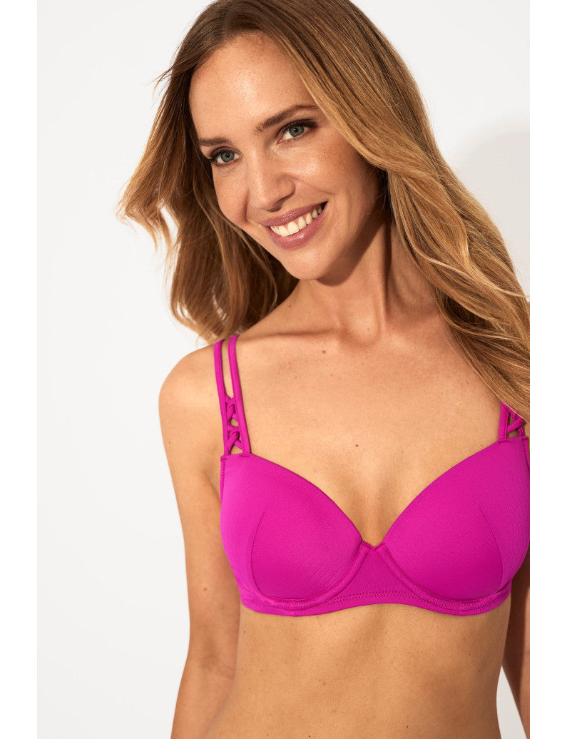 S9960 - SET BIKINI CON FERRETTO E COPPA PREFORMATA E SLIP