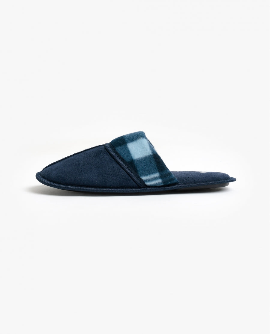 69050 - PANTOFOLE BLU A QUADRI