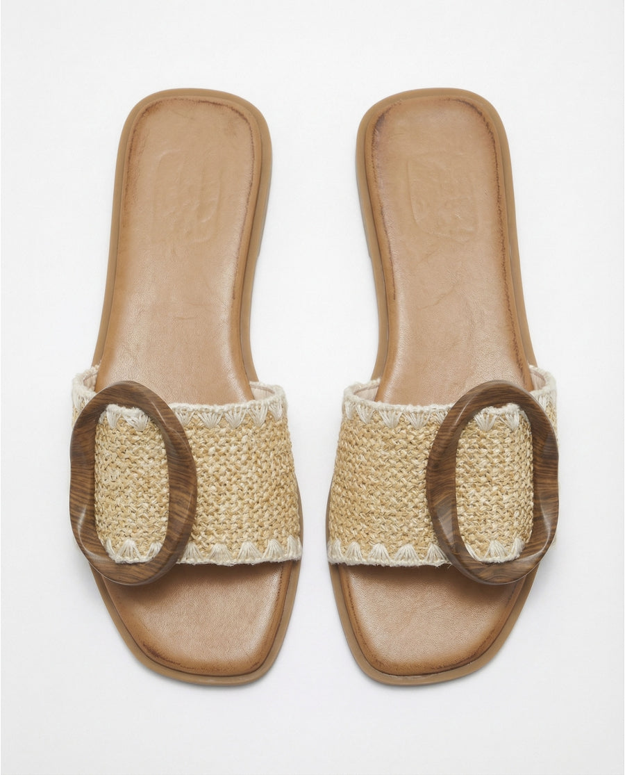 18044 - SANDALI A FASCIA CON ANELLO