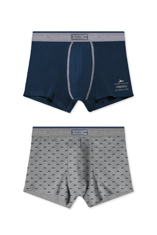 48581 - BI-PACK BOXER MODAL TRAVEL