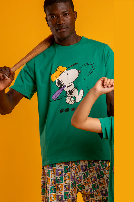 63010 - PIGIAMA UOMO CORTO PEANUTS