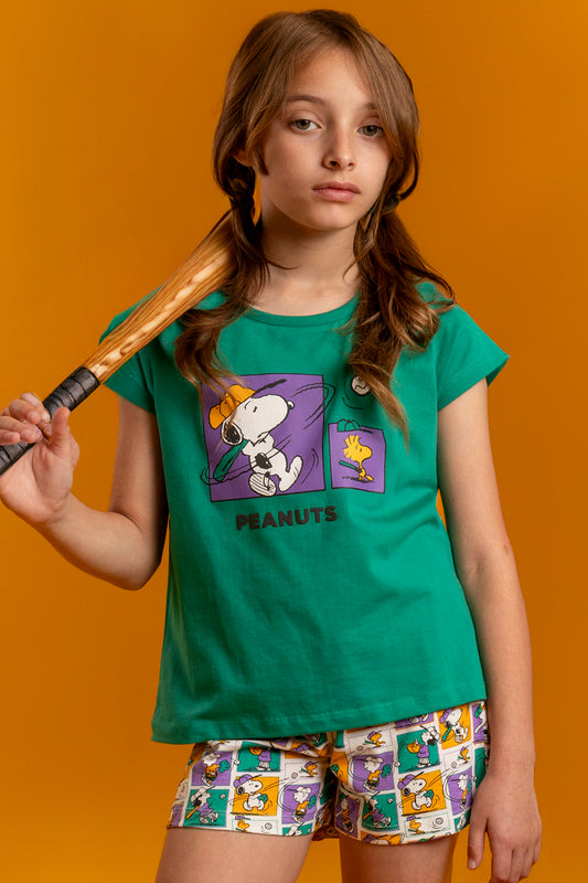 63455 - PIGIAMA BIMBA CORTO PEANUTS