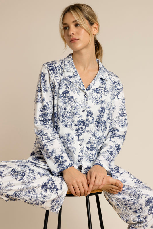 63584 - PIGIAMA APERTO TOILE DE JOUY