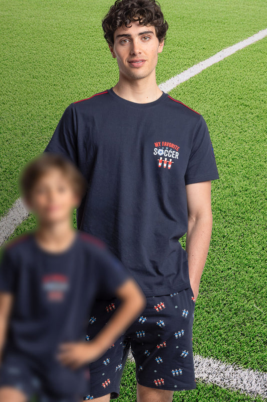 64770 - PIGIAMA UOMO CORTO MY FAVORITE SOCCER