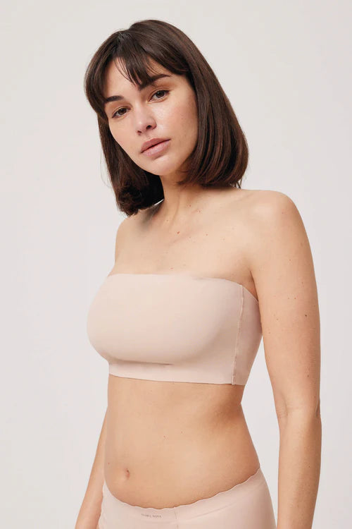 10110 - FASCIA IMBOTTITA CON SPALLINE NERE REMOVIBILI