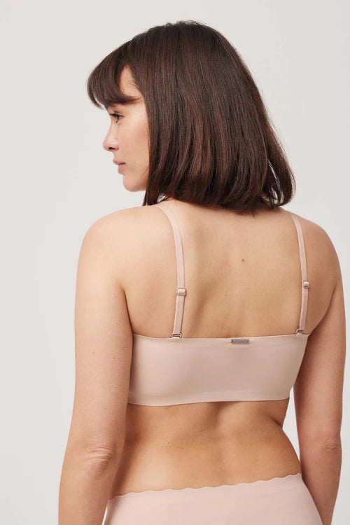 10110 - FASCIA IMBOTTITA CON SPALLINE NERE REMOVIBILI