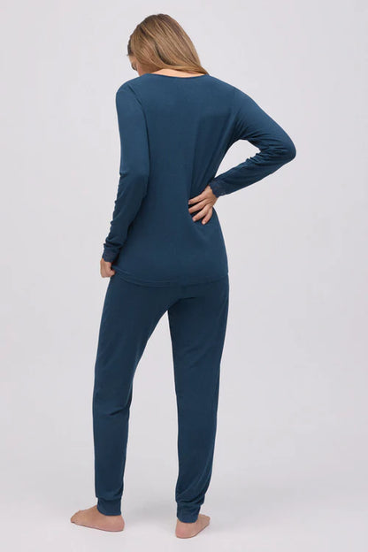 10766 - PIGIAMA LUNGO IN MODAL EXTRA MORBIDO CON PANTALONI JOGGER