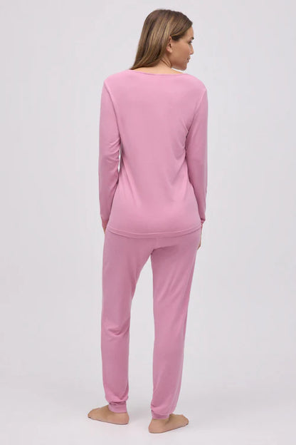 10766 - PIGIAMA LUNGO IN MODAL EXTRA MORBIDO CON PANTALONI JOGGER