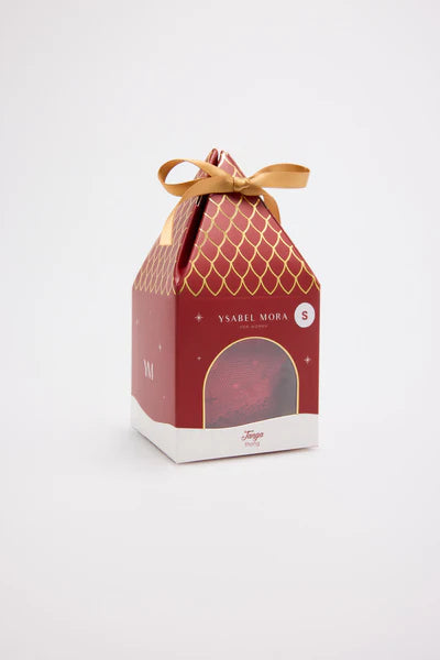 10795 - PERIZOMA IN PIZZO ROSSO E PLUMETIS