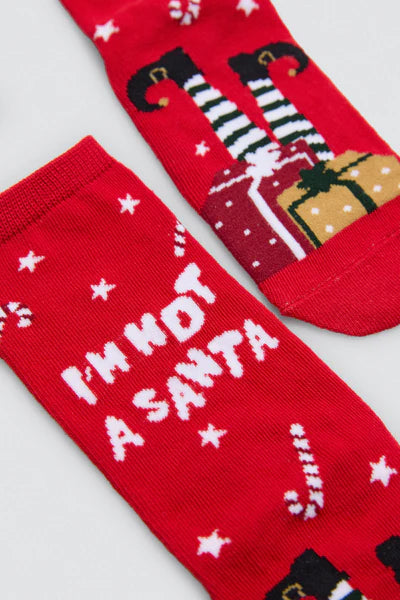 42282 - CONFEZIONE DA 2 CALZINI NATALIZI PER BAMBINI