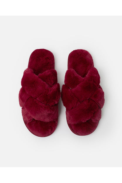 69183 - PANTOFOLE DONNA LUXURY RED