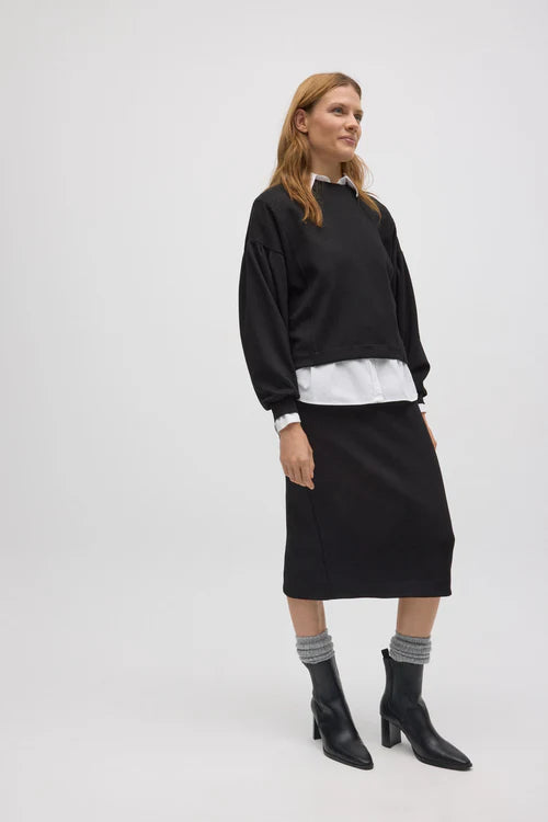 70673 - FELPA IN TESSUTO CON MANICHE A PALLONCINO