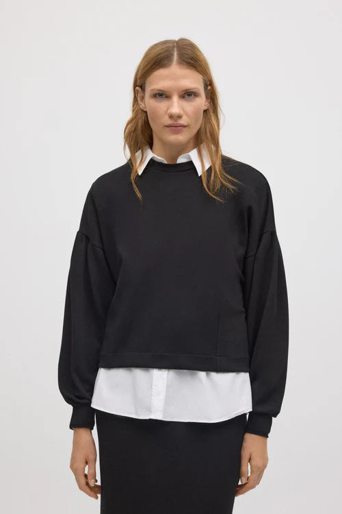 70673 - FELPA IN TESSUTO CON MANICHE A PALLONCINO