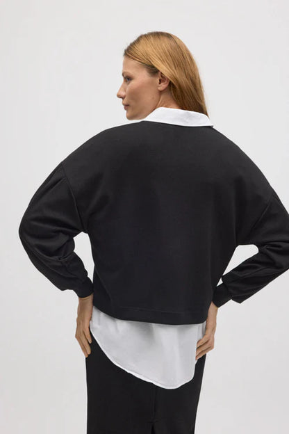 70673 - FELPA IN TESSUTO CON MANICHE A PALLONCINO