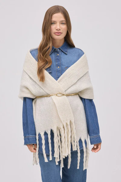 70698 - SCIARPA BEIGE SEMPLICE