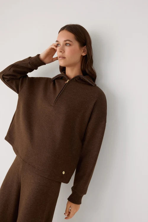 70724 - MAGLIONE CALDO CON CERNIERA SUL COLLO