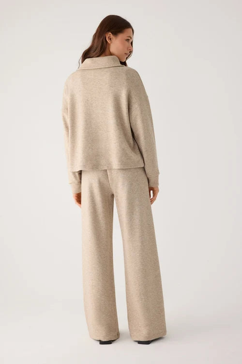 70727 - PANTALONI CALDI A VITA ALTA E GAMBA LARGA