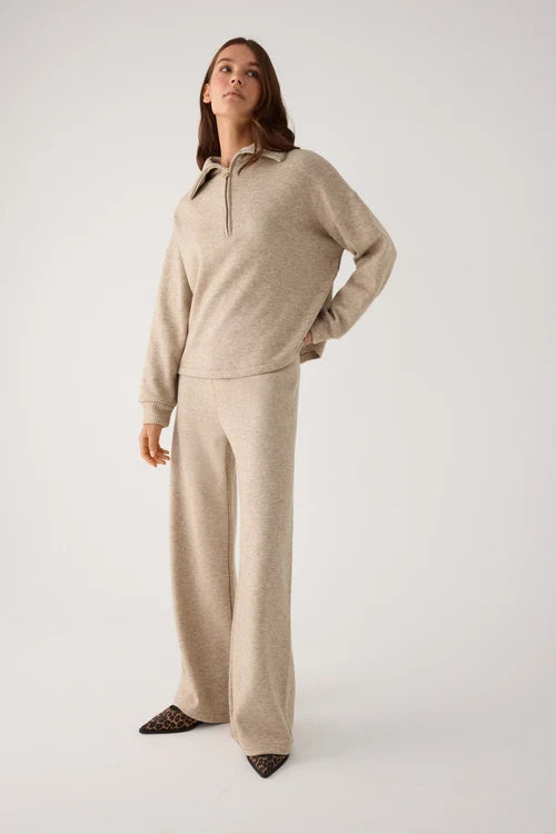 70727 - PANTALONI CALDI A VITA ALTA E GAMBA LARGA