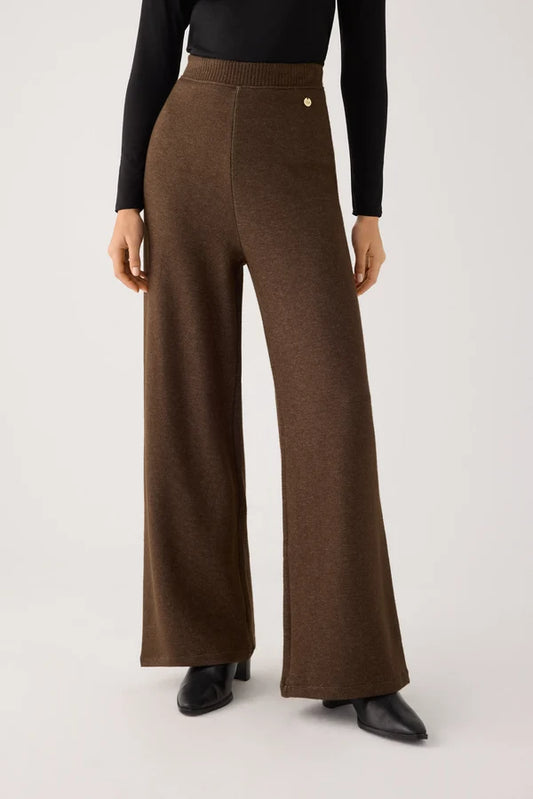 70727 - PANTALONI CALDI A VITA ALTA E GAMBA LARGA