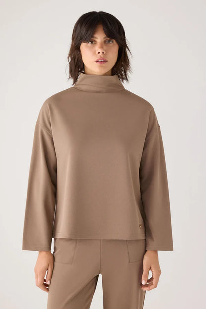 70749 - MAGLIONE A COLLO ALTO IN PIQUE'