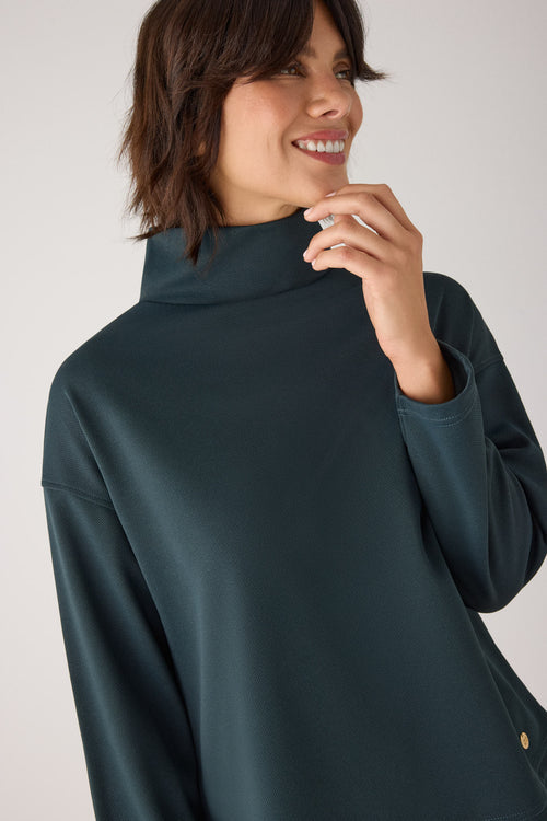 70749 - MAGLIONE A COLLO ALTO IN PIQUE'