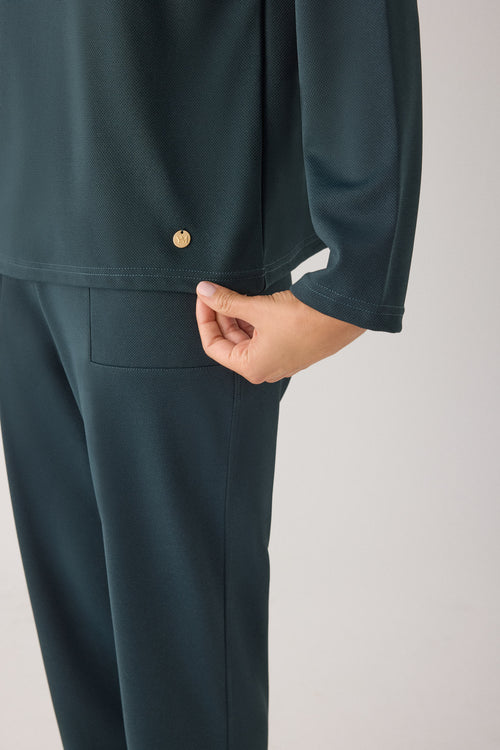 70749 - MAGLIONE A COLLO ALTO IN PIQUE'