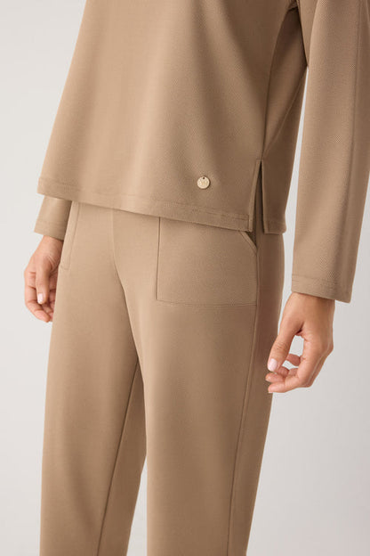 70750 - MAGLIONE CON SCOLLO TONDO IN PIQUE'