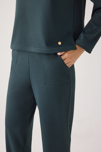 70750 - MAGLIONE CON SCOLLO TONDO IN PIQUE'