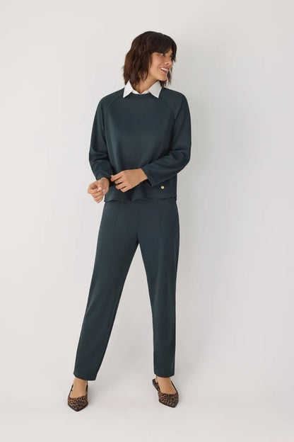 70750 - MAGLIONE CON SCOLLO TONDO IN PIQUE'