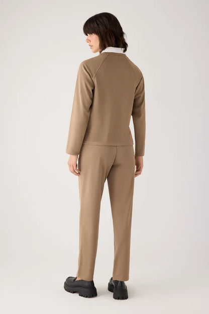 70752 - PANTALONE SLIM FIT A VITA ALTA IN PIQUE'