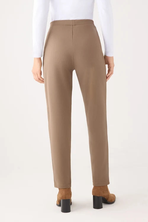 70752 - PANTALONE SLIM FIT A VITA ALTA IN PIQUE'