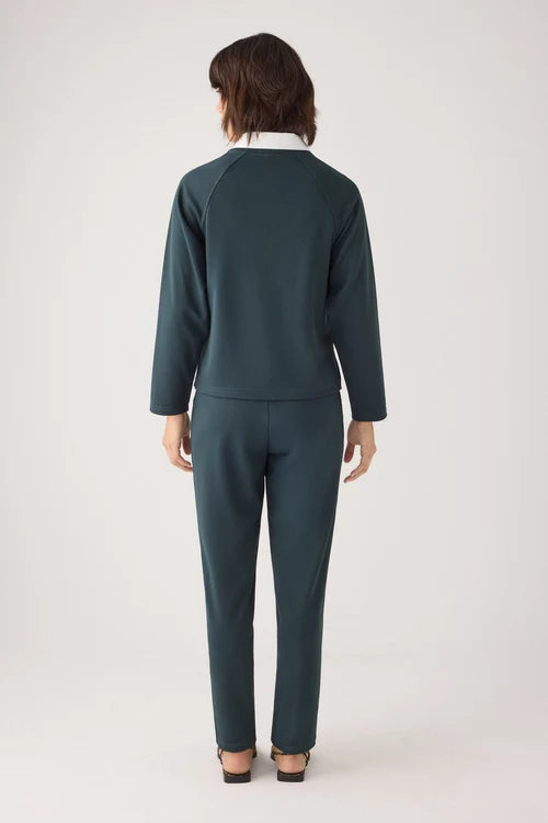 70752 - PANTALONE SLIM FIT A VITA ALTA IN PIQUE'