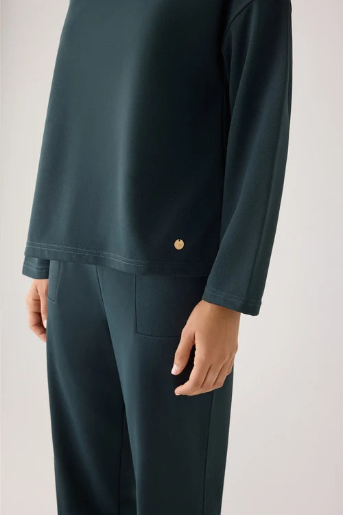 70752 - PANTALONE SLIM FIT A VITA ALTA IN PIQUE'