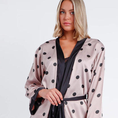 67002 - VESTAGLIA ELEGANTE A POIS