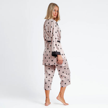 67002 - VESTAGLIA ELEGANTE A POIS