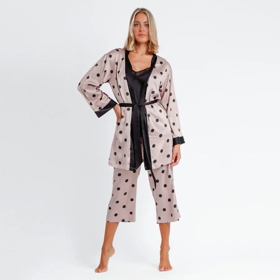 67002 - VESTAGLIA ELEGANTE A POIS